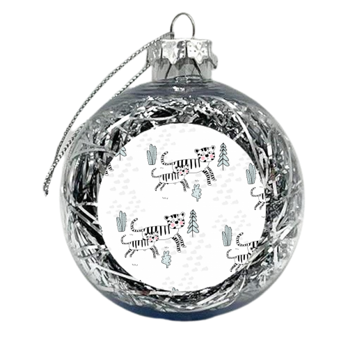 Tiger Time - xmas bauble by Nichola Cowdery
