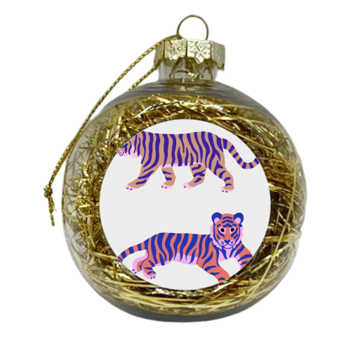Tigers - xmas bauble by Catalina Williams