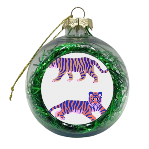 Tigers - xmas bauble by Catalina Williams