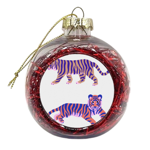 Tigers - xmas bauble by Catalina Williams