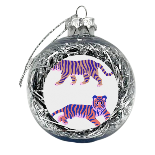 Tigers - xmas bauble by Catalina Williams