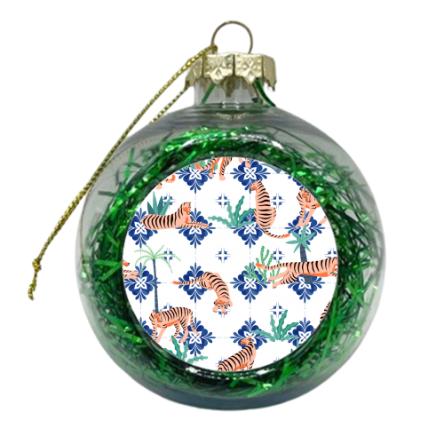 Tigers in Morocco - xmas bauble by Uma Prabhakar Gokhale
