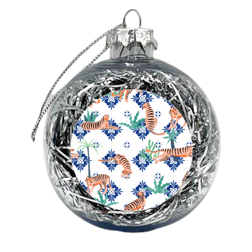 Tigers in Morocco - xmas bauble by Uma Prabhakar Gokhale