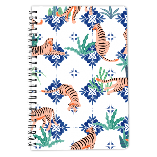 Tigers in Morocco - personalised A4, A5, A6 notebook by Uma Prabhakar Gokhale