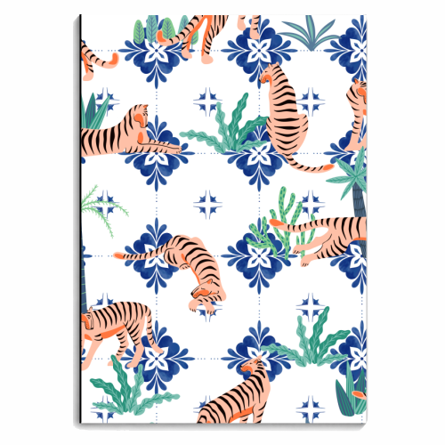 Tigers in Morocco - personalised A4, A5, A6 notebook by Uma Prabhakar Gokhale