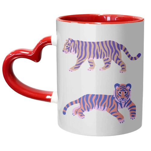 Tigers - unique mug by Catalina Williams