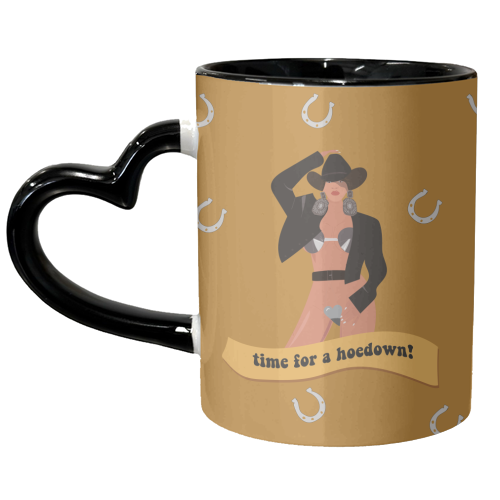 Time For A Hoedown - Beyonce's Western Era - unique mug by Laura Lonsdale
