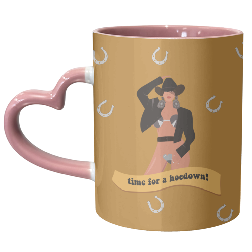 Time For A Hoedown - Beyonce's Western Era - unique mug by Laura Lonsdale