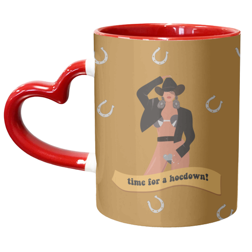 Time For A Hoedown - Beyonce's Western Era - unique mug by Laura Lonsdale