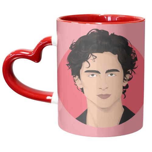 Timothée Chalamet - unique mug by Pink and Pip