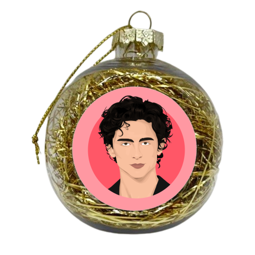 Timothée Chalamet - xmas bauble by Pink and Pip