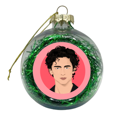 Timothée Chalamet - xmas bauble by Pink and Pip