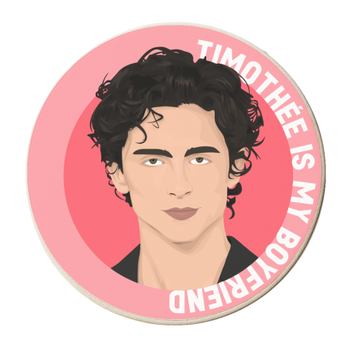 Timothée - personalised beer coaster by Pink and Pip