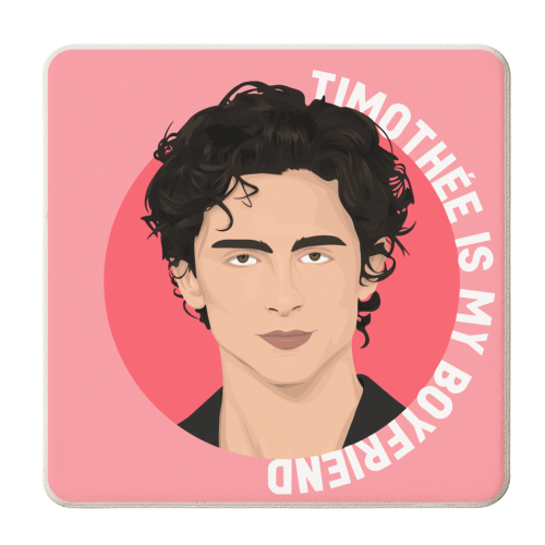 Timothée - personalised beer coaster by Pink and Pip