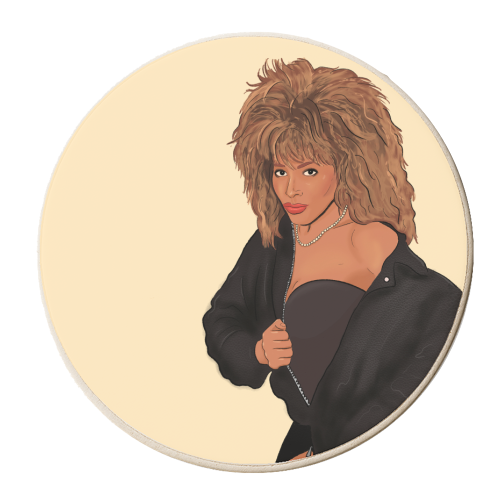 Tina Turner - personalised beer coaster by The Queer Store