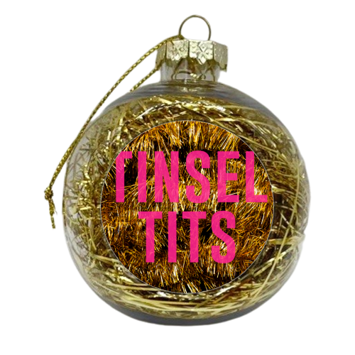 Tinsel Tits - xmas bauble by The 13 Prints