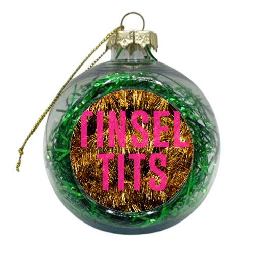 Tinsel Tits - xmas bauble by The 13 Prints