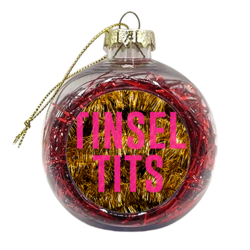 Tinsel Tits - xmas bauble by The 13 Prints