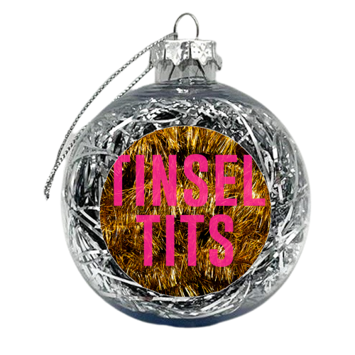 Tinsel Tits - xmas bauble by The 13 Prints
