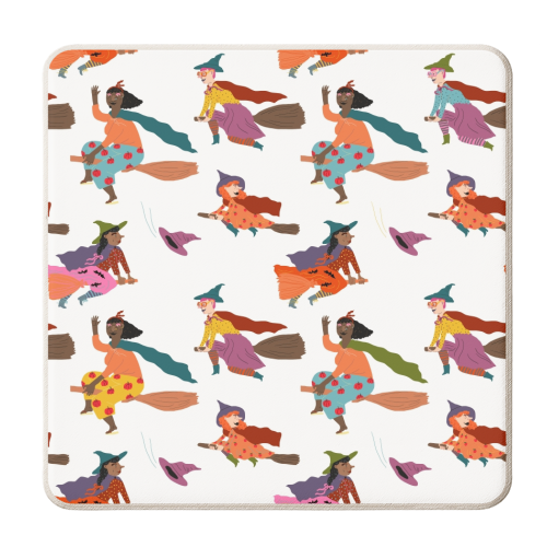 Tiny witches - personalised beer coaster by Ezra W. Smith