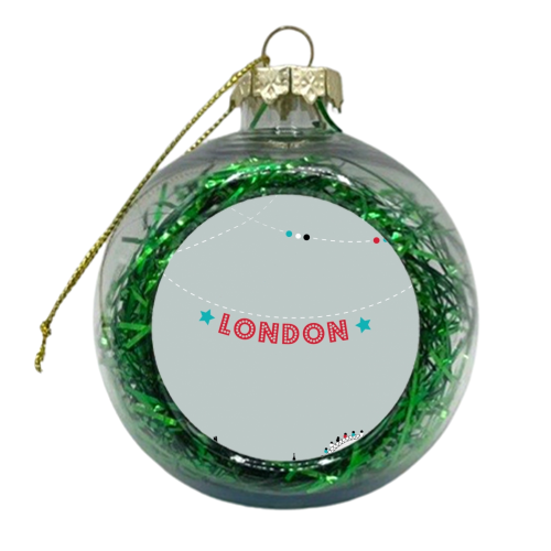 Tired of London tired of life  - xmas bauble by Ilka Dickens