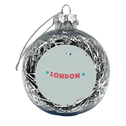 Tired of London tired of life  - xmas bauble by Ilka Dickens