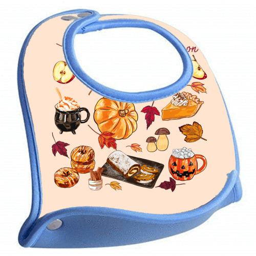 'Tis The Season Cozy Autumn - feeding bib by EZbie