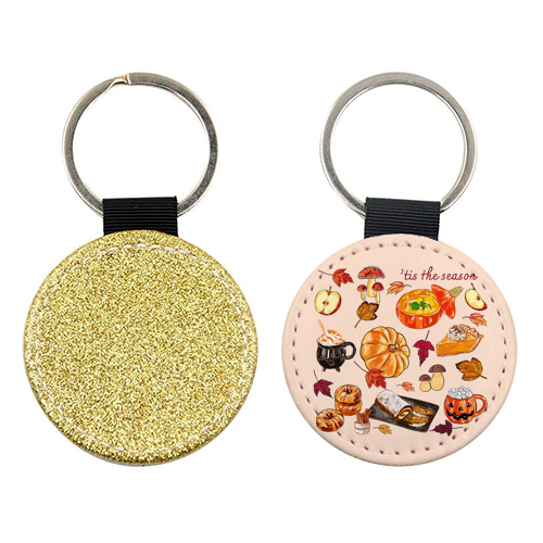 'Tis The Season Cozy Autumn - keyring by EZbie