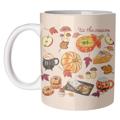 'Tis The Season Cozy Autumn - unique mug by EZbie