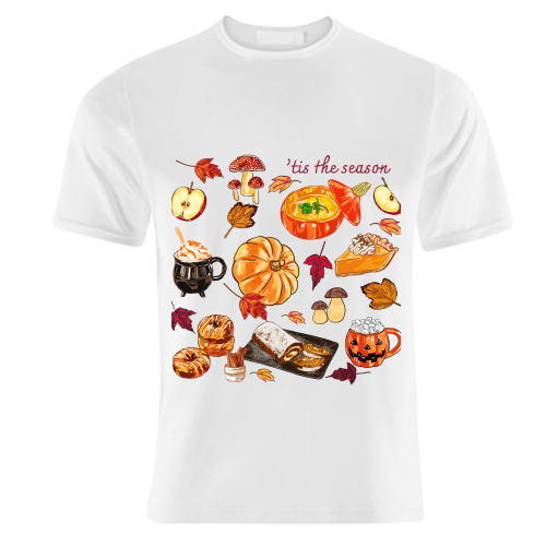 'Tis The Season Cozy Autumn - unique t shirt by EZbie