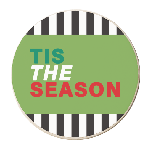 Tis the season - personalised beer coaster by The Boy and the Bear