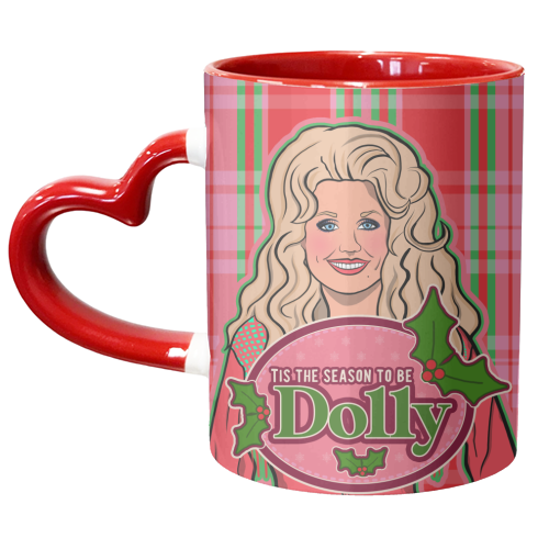 Tis the season to be Dolly - unique mug by Niomi Fogden