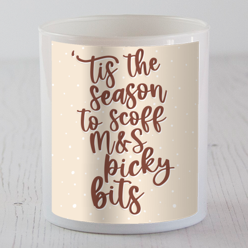 'Tis the Season to Scoff M&S Picky Bits - scented candle by Pink and Pip