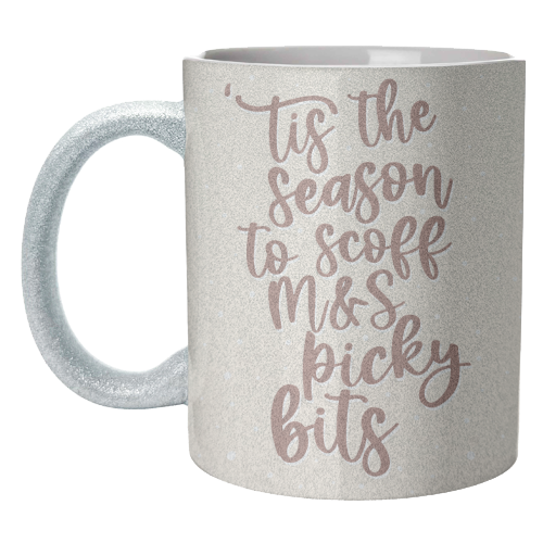 'Tis the Season to Scoff M&S Picky Bits - unique mug by Pink and Pip