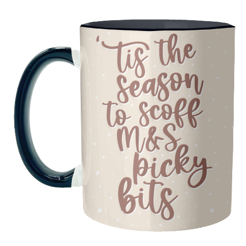 'Tis the Season to Scoff M&S Picky Bits - unique mug by Pink and Pip