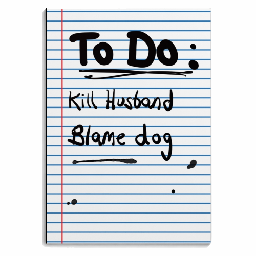 To Do List - personalised A4, A5, A6 notebook by David Black