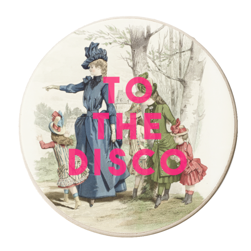 To The Disco - personalised beer coaster by The 13 Prints