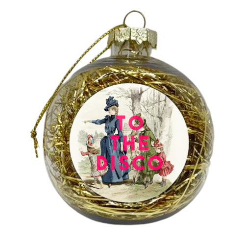 To The Disco - xmas bauble by The 13 Prints