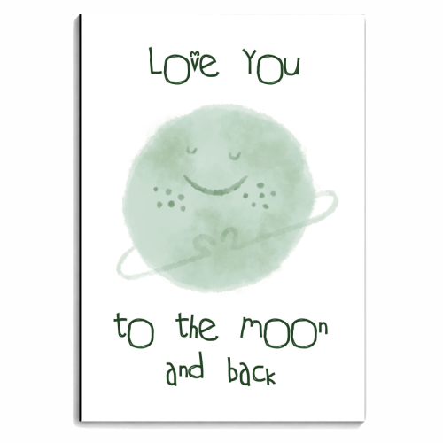 To The Moon And Back - personalised A4, A5, A6 notebook by Lisa Wardle