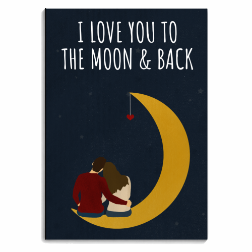 To the moon and back - personalised A4, A5, A6 notebook by Rock and Rose Creative