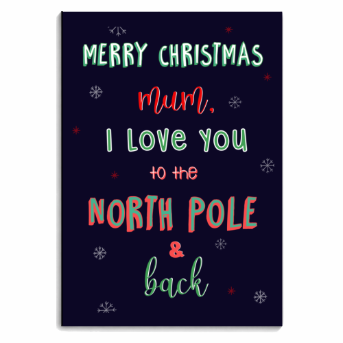 To the North Pole and back - MUM - personalised A4, A5, A6 notebook by Lisa Wardle