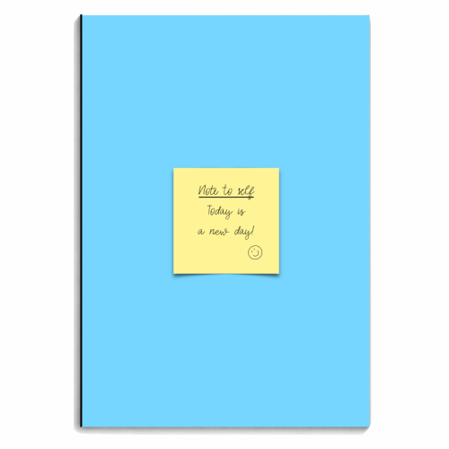 Today Is A New Day - personalised A4, A5, A6 notebook by Adam Regester