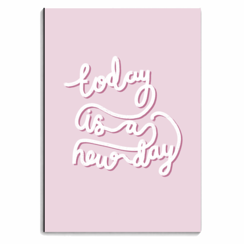 Today is a New Day - personalised A4, A5, A6 notebook by Hollie Mills