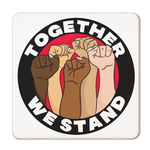 Together We Stand - personalised beer coaster by Alice Palazon