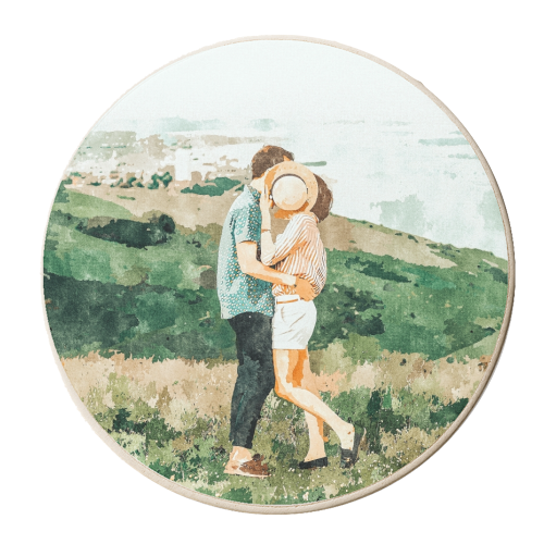 Togetherness - personalised beer coaster by Uma Prabhakar Gokhale