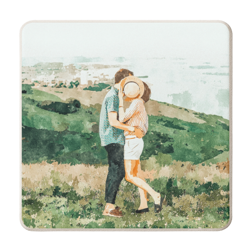 Togetherness - personalised beer coaster by Uma Prabhakar Gokhale