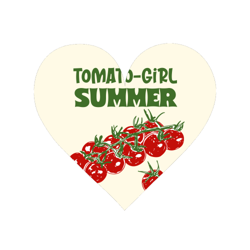 Tomato Girl Summer Aesthetic Illustration - Magnet by EZbie