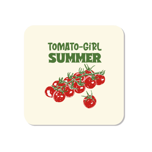 Tomato Girl Summer Aesthetic Illustration - Magnet by EZbie