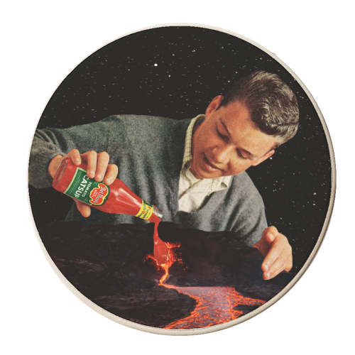 Tommy K Kitchen Print - personalised beer coaster by OhMC! Designs