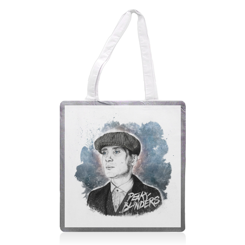 Peaky T - printed canvas tote bag by Daniel Cash